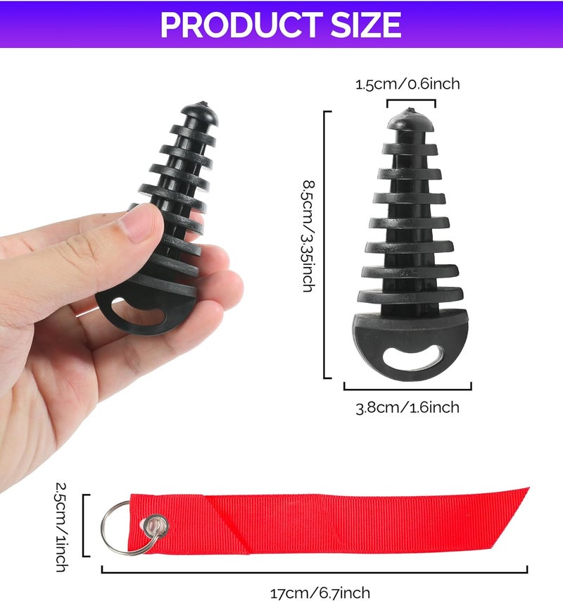 RACOONA 2PCS Muffler Exhaust Wash Plug,Dirt Bike Accessories Muffler Exhaust Tail Pipe Plug,0.6"-1.5"/1.1"-1.8" Wash Plug,Fit for Most Motorcycle Bike 2 Stroke Rubber Exhaust Silencer (0.6"-1.5") - Image 2